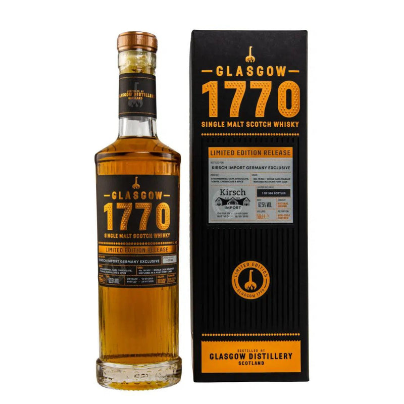 Glasgow 1770 Ruby Port 7y Single Cask #15/102