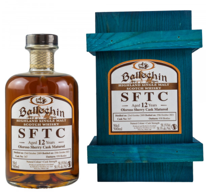 Ballechin 2009/2021 - 12 Jahre Oloroso Sherry Cask No. 347 Straight from the Cask