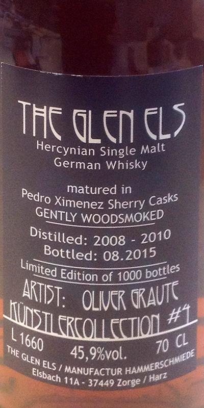 Glen Els Künstlercollection IV 45,9% Pedro Ximenez sherry cask (Artist Oliver Graute)